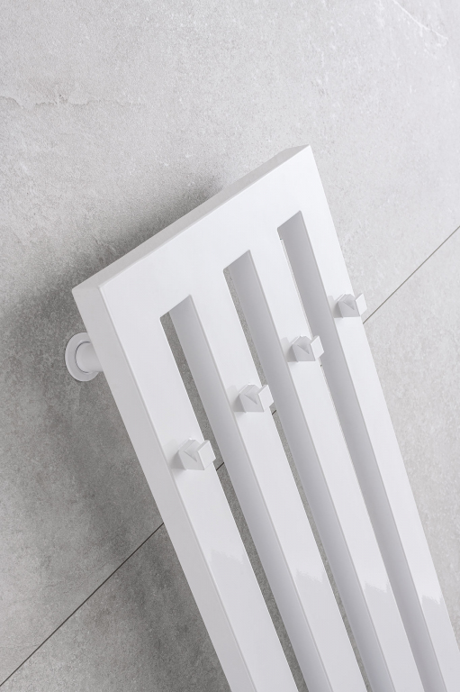 Bathroom radiator Darius with hooks